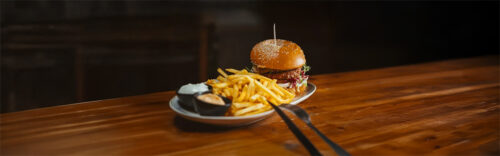 Burgermenü für bis zu 4 Personen