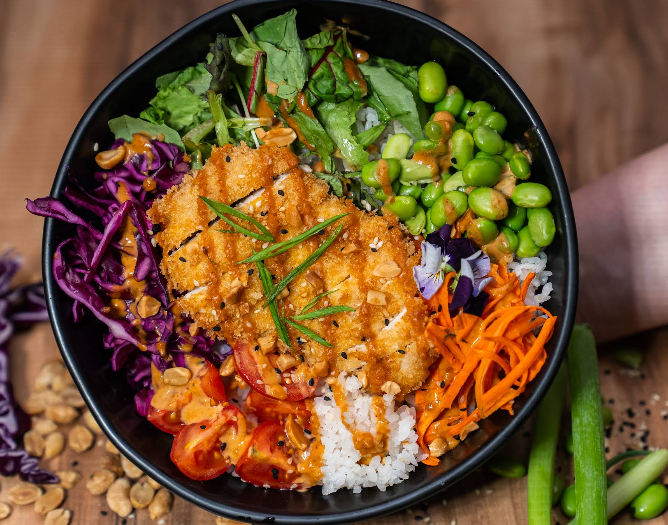 Poke Bowl mit Beilage & Dessert – Bild 3