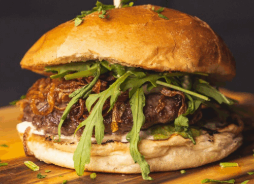 2 Burger mit Beilagen & Dips