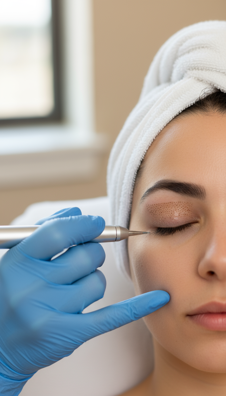 Plasma Pen Faltenbehandlung an Ober- oder Unterlid – Bild 4