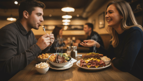 Pastrami Burger, Sandwich & Bowl