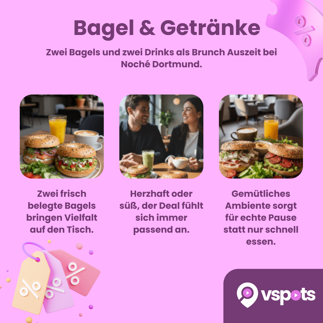 Bagels & Getränke für 2 Personen – Bild 6
