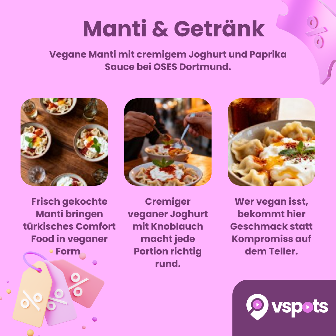 Vegane Manti & Getränk für 2 Personen – Bild 6
