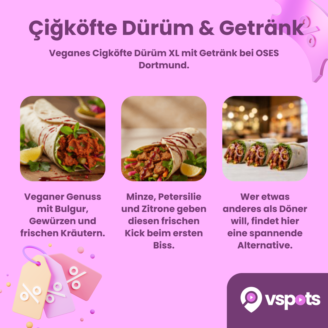 Çiğköfte Dürüm & Getränk für 2 Personen – Bild 6