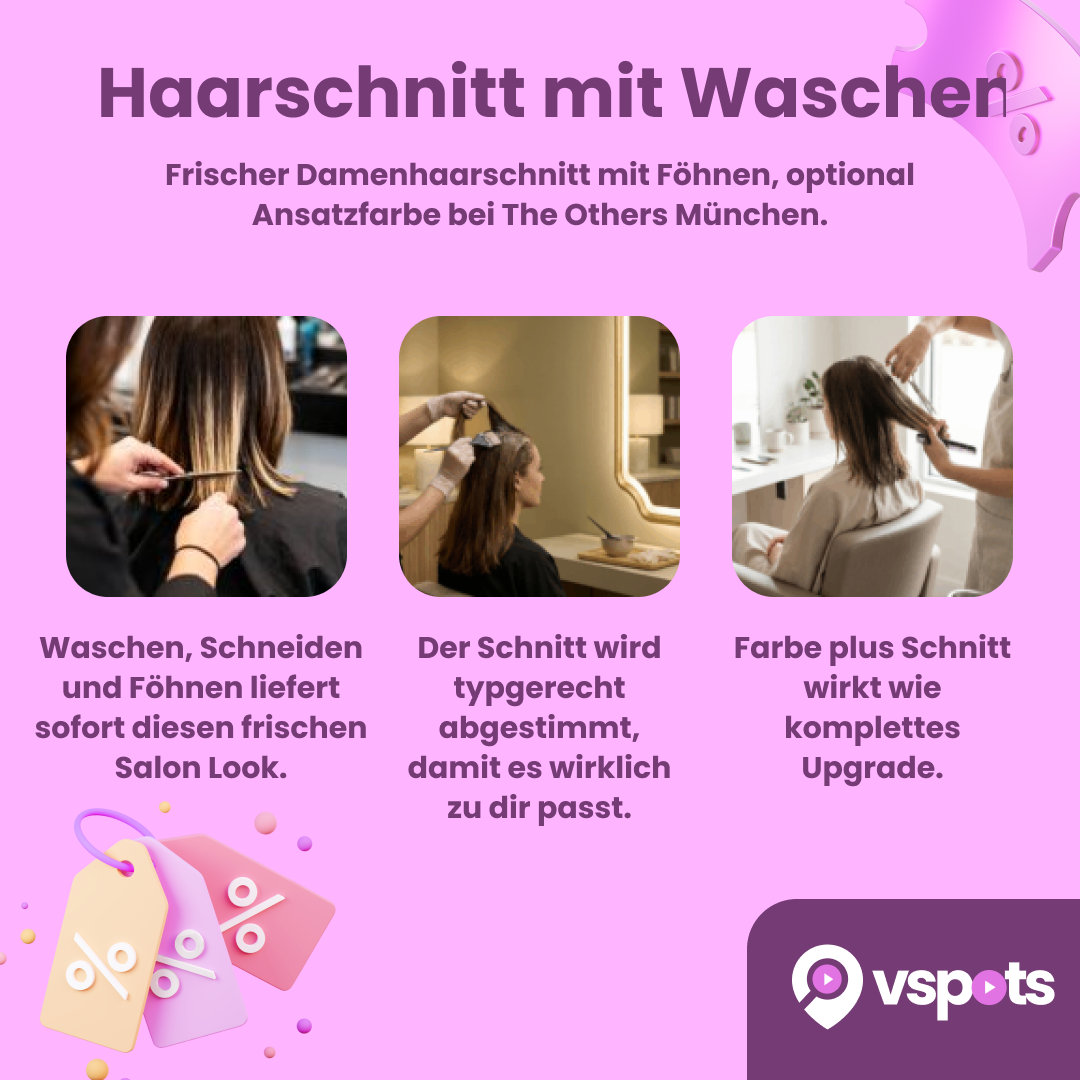 Damenhaarschnitt mit Waschen & Föhnen – Bild 5
