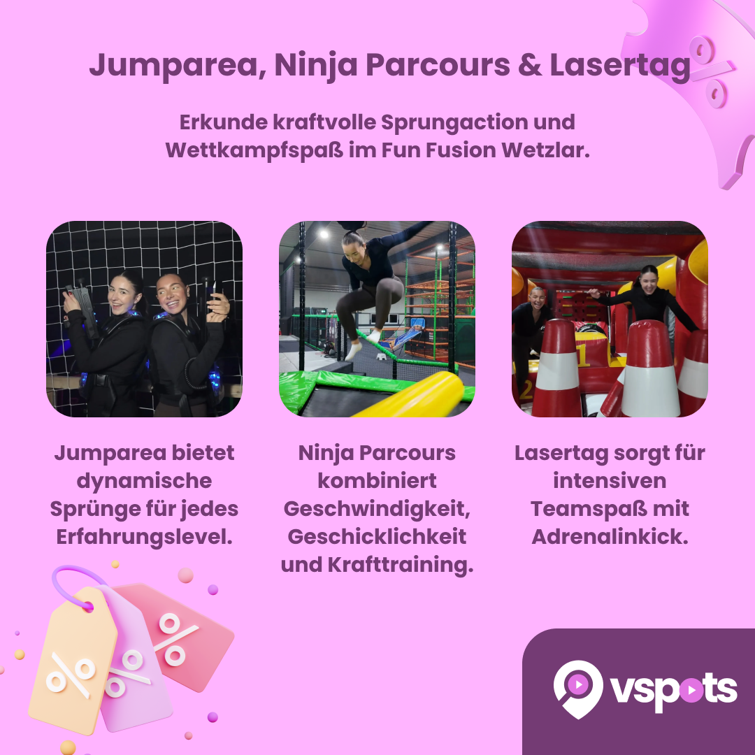 Jumparea, Ninja Parcours und Lasertag Spiele – Bild 6
