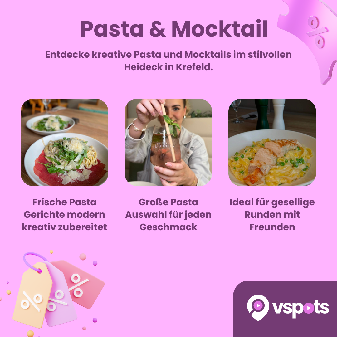 Pasta & Mocktail nach Wahl für 2 Personen – Bild 7